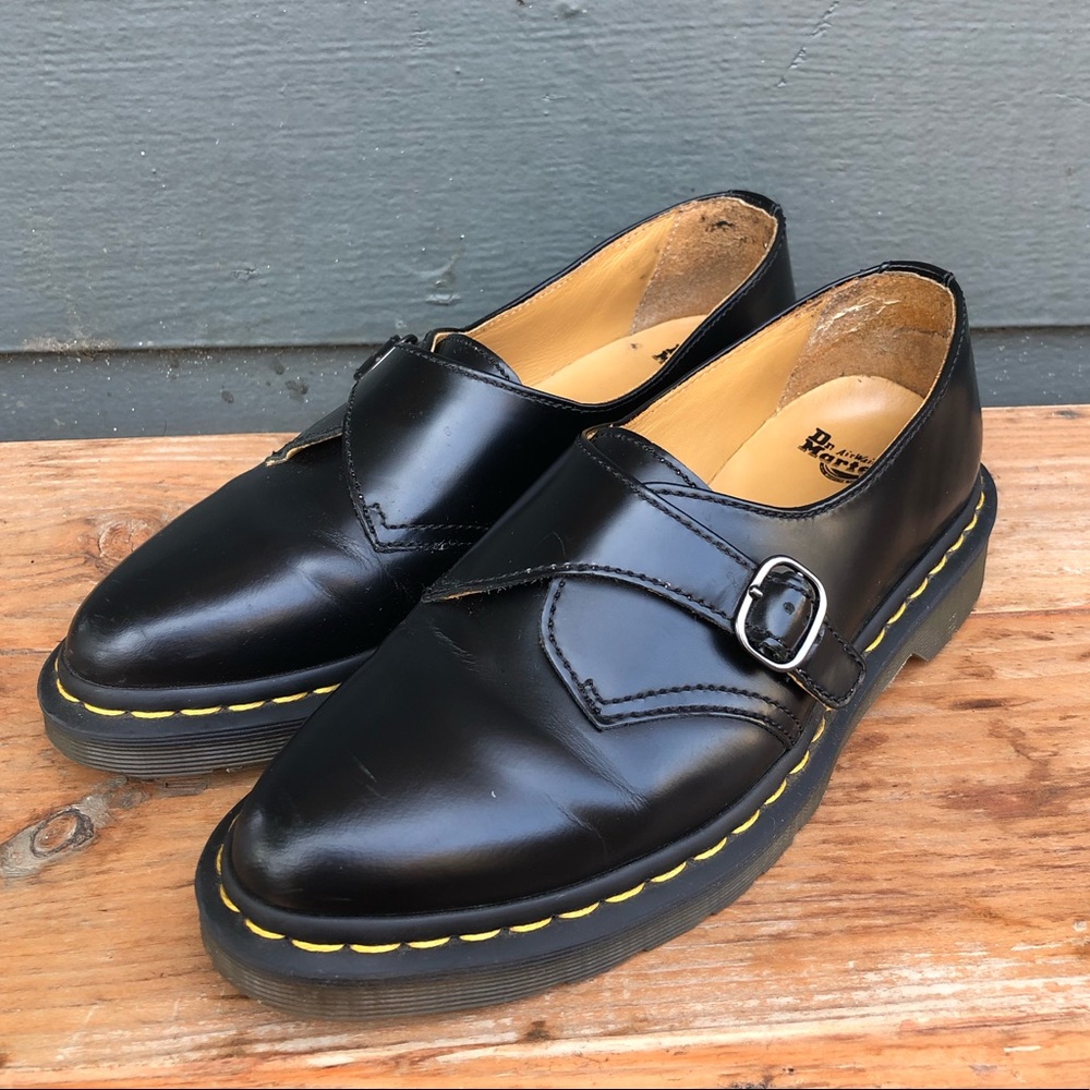 Dr. Martens Black ‘Agnes’ Pointed Monk Shoes